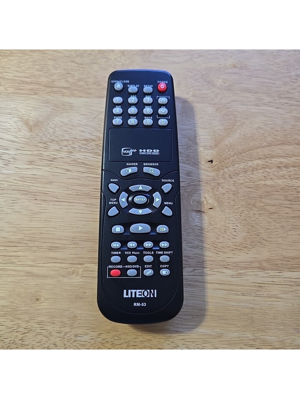GENUINE LITEON RM-53 HDD DVD RECORDER REMOTE - LVW-5045A